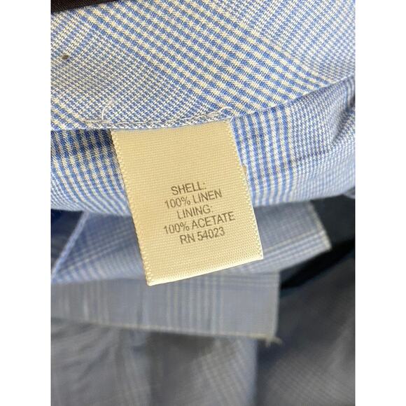 BANANA REPUBLIC Men's Blue Chambray Classic-Fit Linen Pant SZ 32X32 - Picture 9 of 10